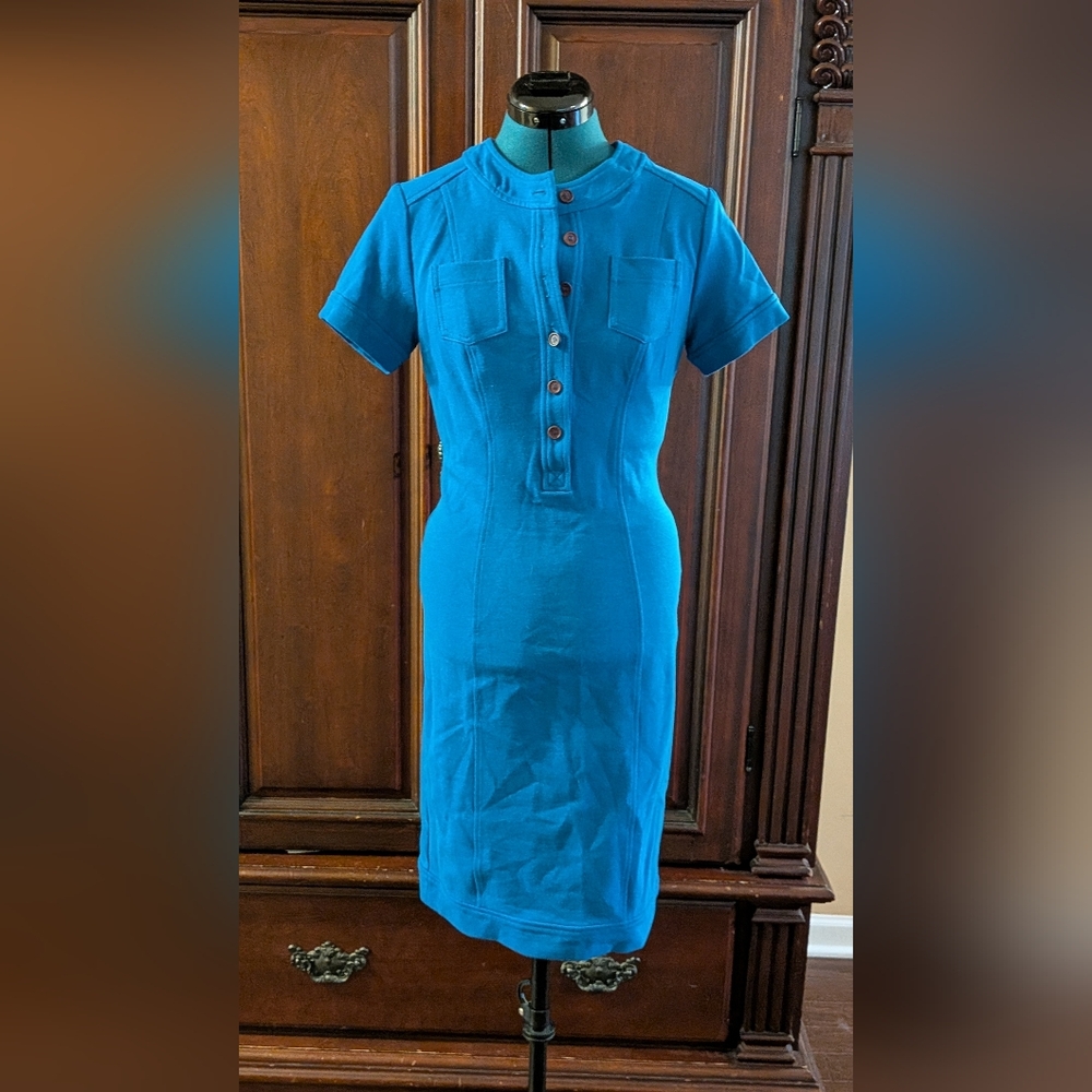 Diane Von Furstenberg Teal Midi Dress